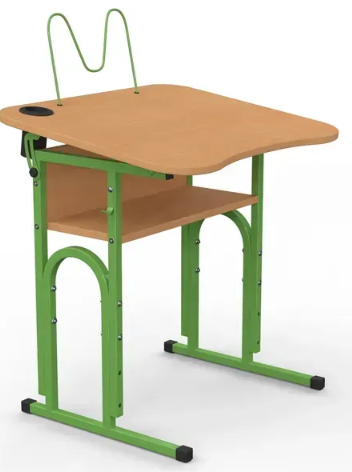 Стіл учнівський 05 №4-6/700х500 рег.нахил без полиці МФ Вересень